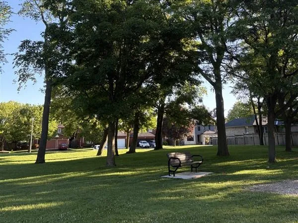 Ground-level view of Angewood Park