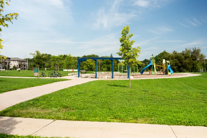 Ground-level view of Compass Trail Park
