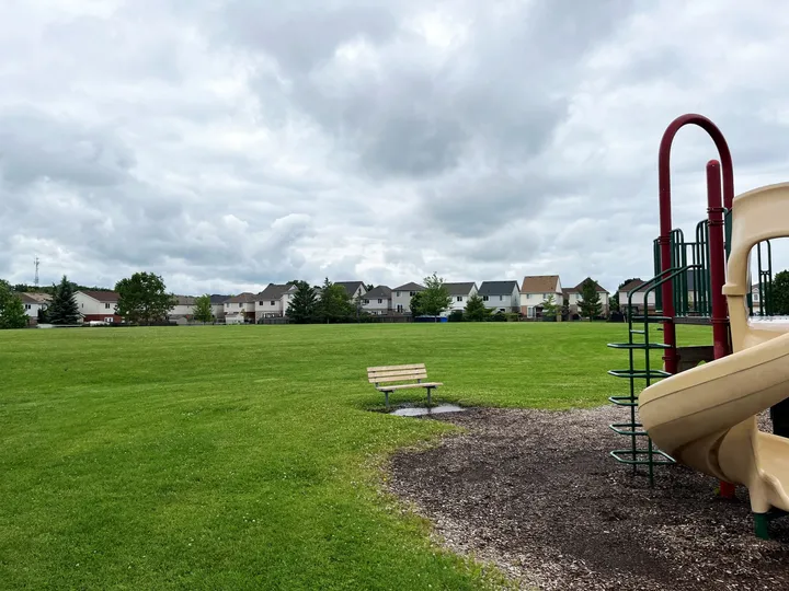 Ground-level view of Decaro Park