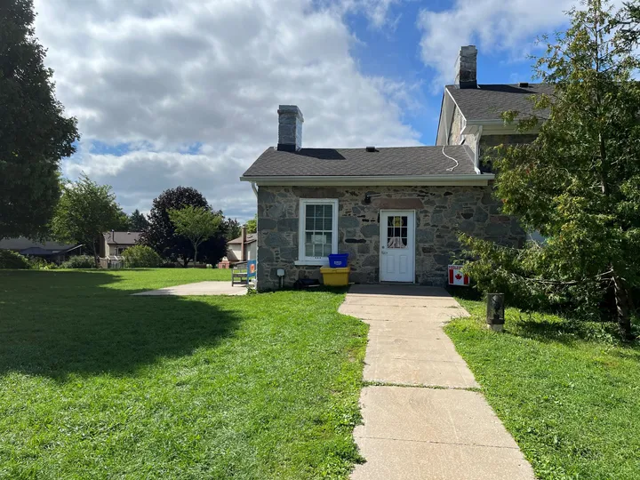 Ground-level view of Duncan Ferguson Homestead