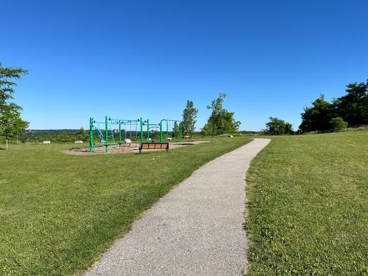 Ground-level view of Gouda Place Park