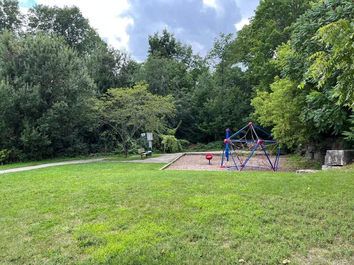 Ground-level view of Hespeler View Park