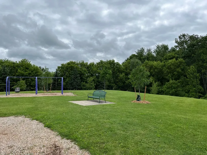 Ground-level view of Paul Peters Park
