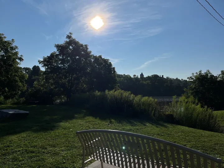 Ground-level view of Riverbluffs Park