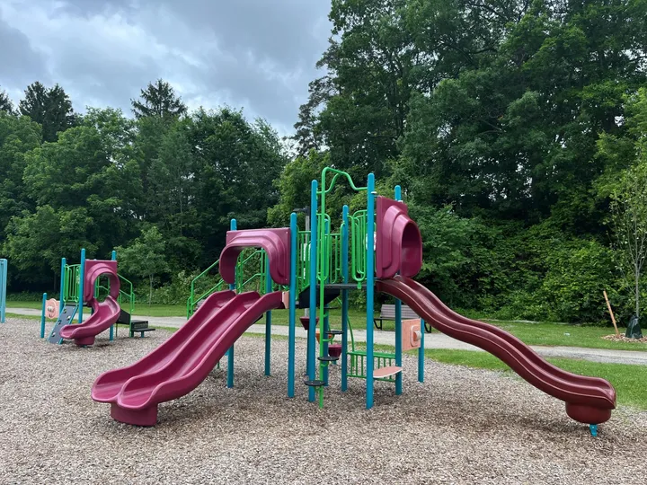 Ground-level view of Santa Maria Park