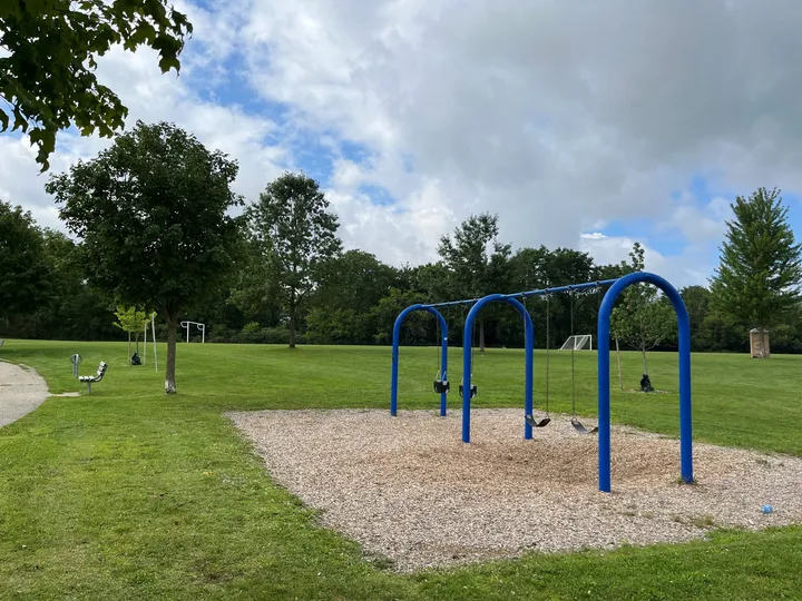 Ground-level view of Sim Court Park