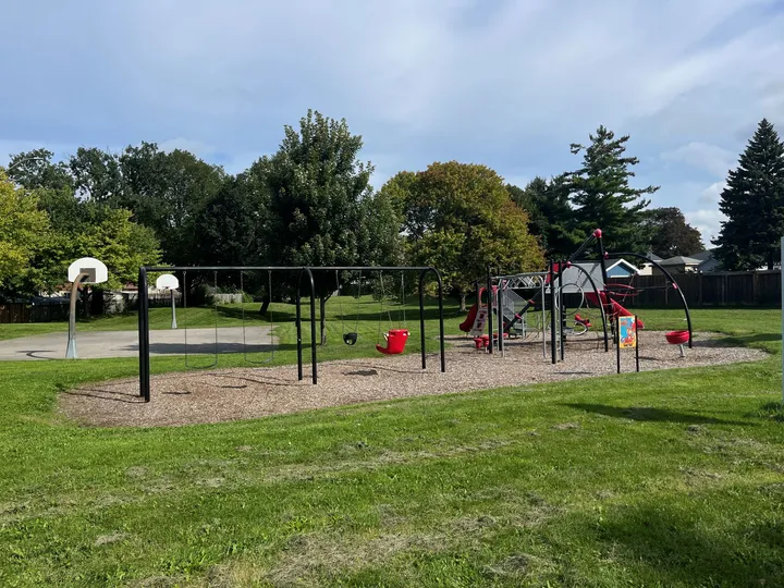 Ground-level view of Vardon Park