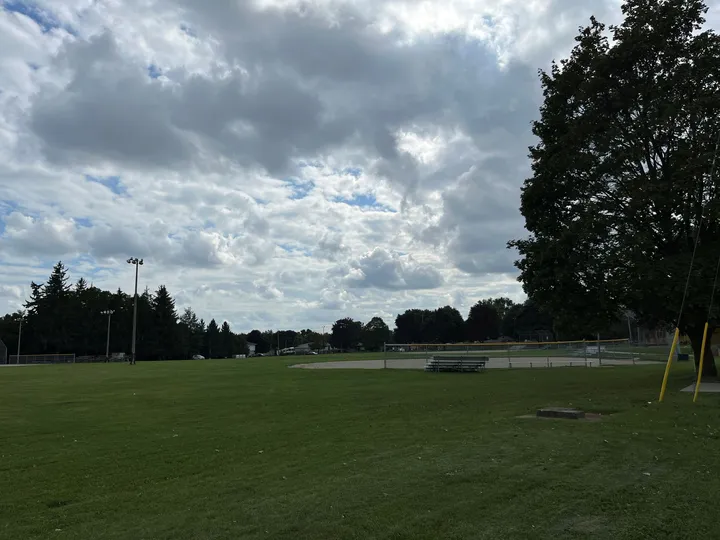 Ground-level view of Victoria Park (Hespeler)