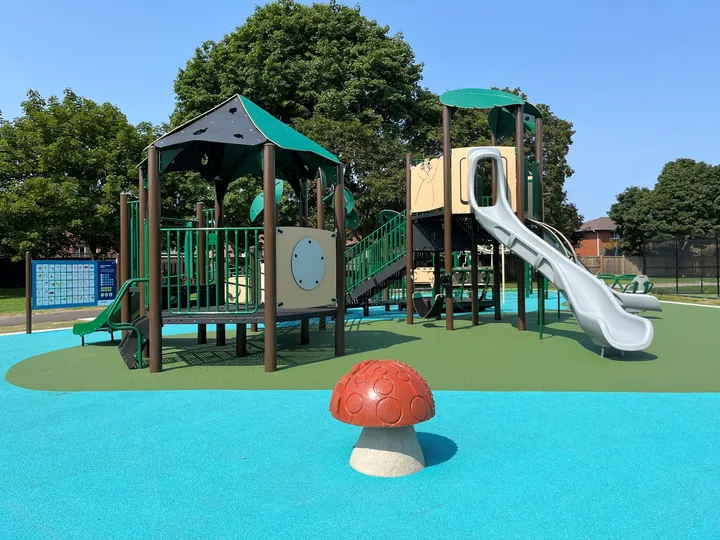 Ground-level view of Willard Park